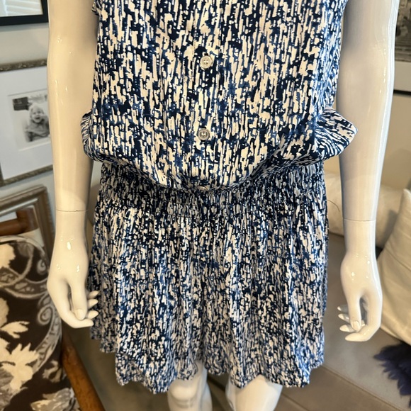 Splendid Blue and White Romper - Picture 2 of 8